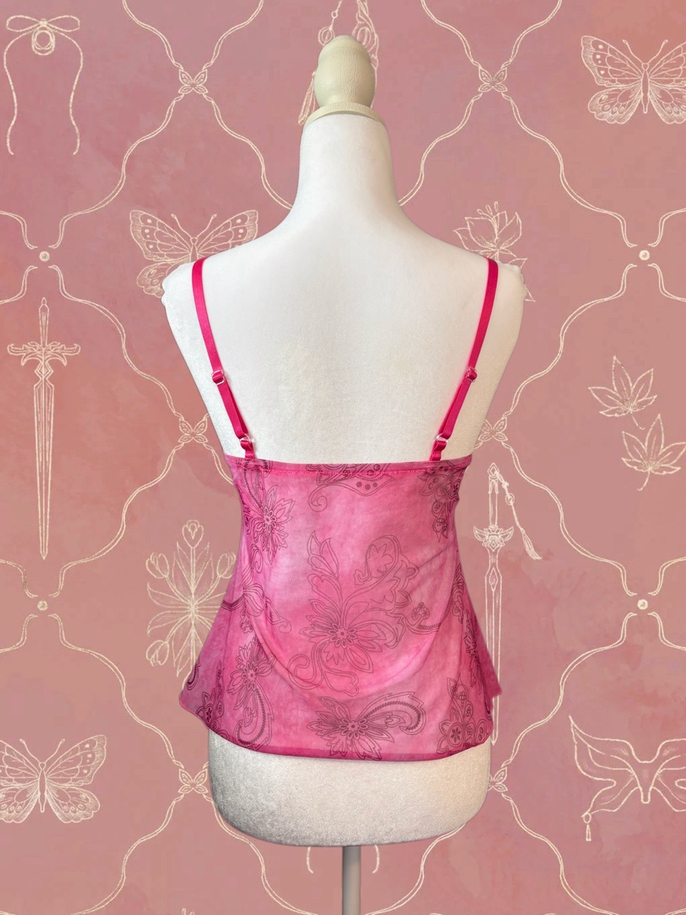 Paisley Ruffle Cami - Picture 2 of 3